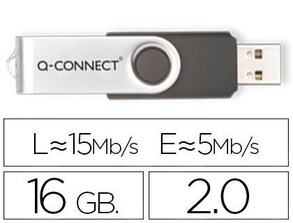 Memoria usb q-connect flash 16 gb 2.0
