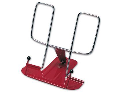 Atril liderpapel base metalica angulo ajustable soporte parteposterior 195x235 mm color rojo - Imagen 3