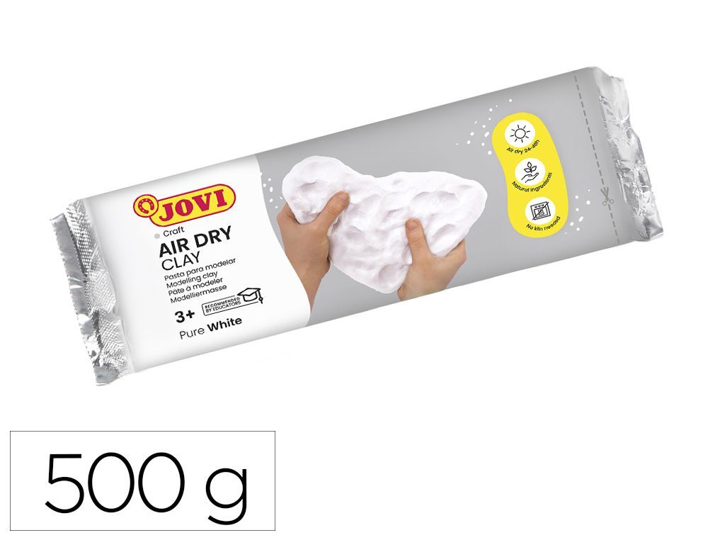Pasta para modelar jovi 500 gr color blanco
