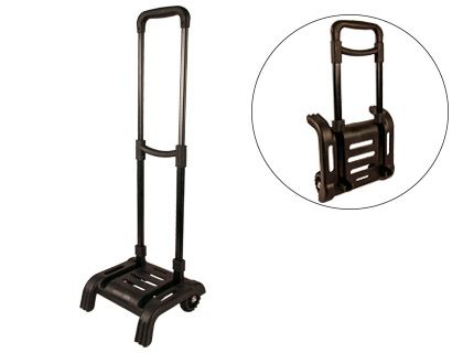 Carro portamochilas liderpapel plegable negro